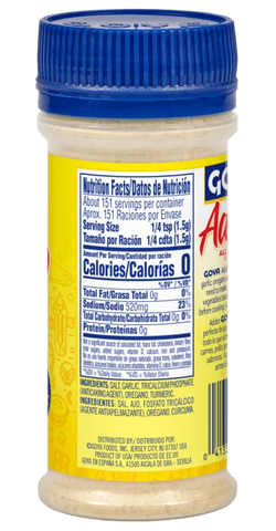 Goya Assaisonnement Adobo tout usage sans poivre - 226g