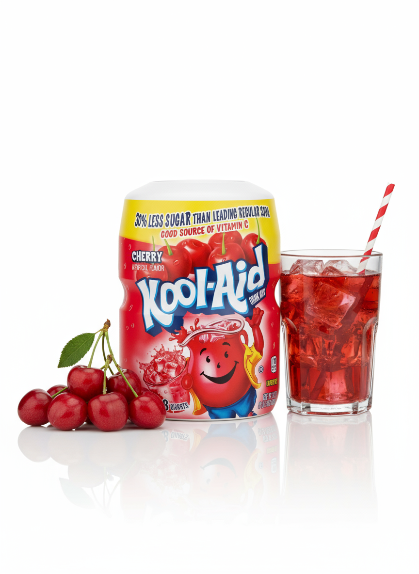 JUS EN POUDRE KOOL-AID BLUE CHERRY 538 G