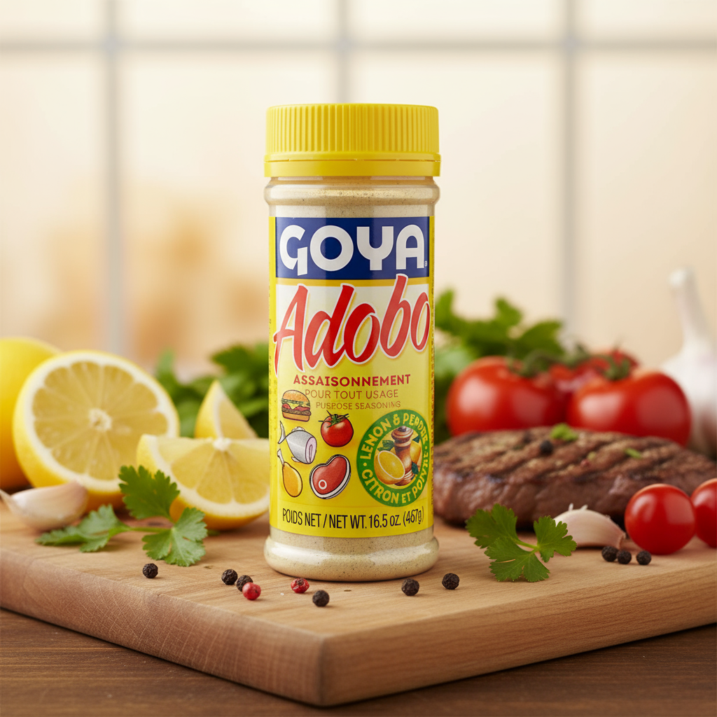 Assaisonnement  tout usage au citron et au poivre Adobo Goya 467g