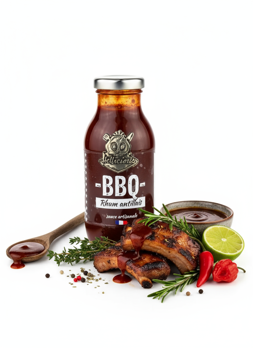 Sauce BBQ Rhum Antillais Hellicious