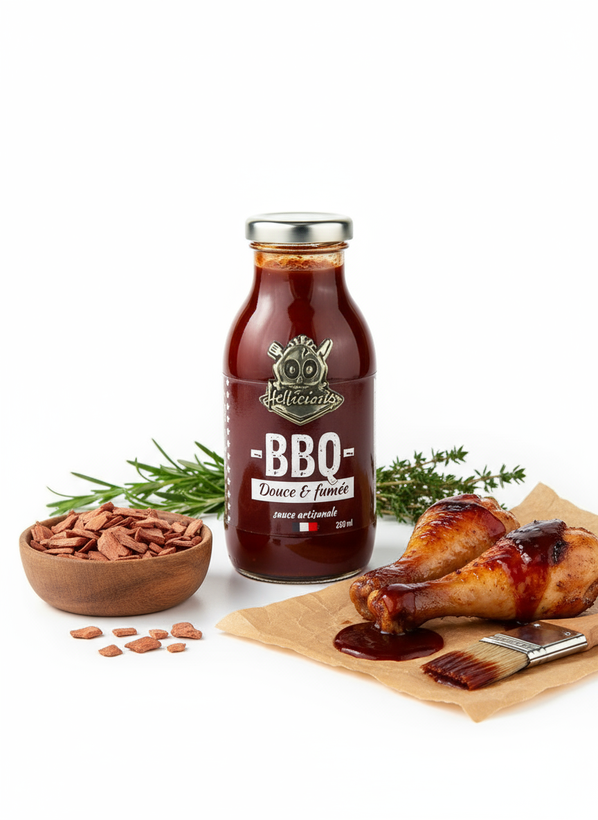 Sauce BBQ Douce et fumée Hellicious