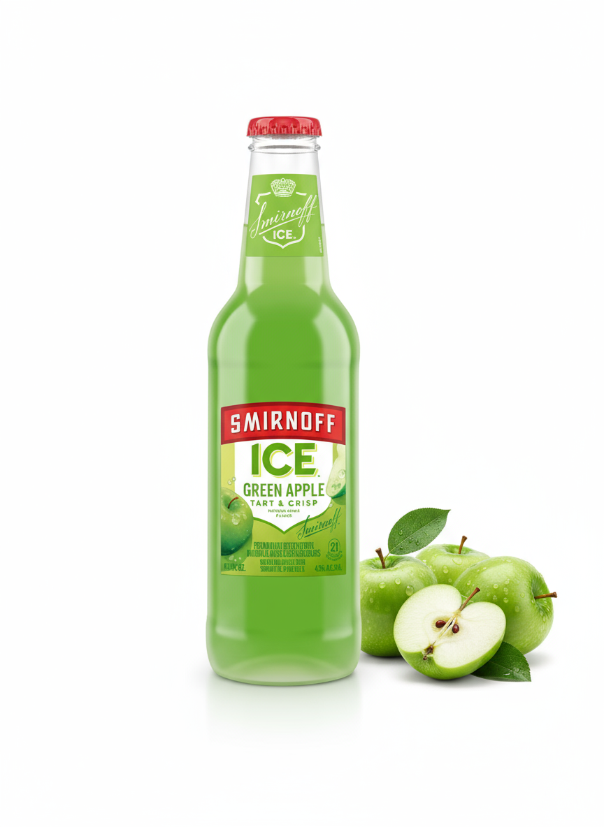 SMIRNOFF GREEN APPLE  330 ml 4.5% / JUS