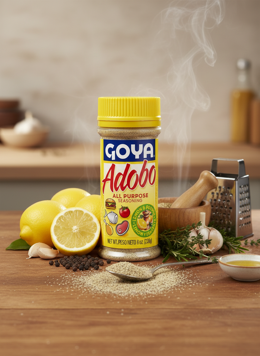 Assaisonnement Adobo tout usage au citron et au poivre – 226 g
