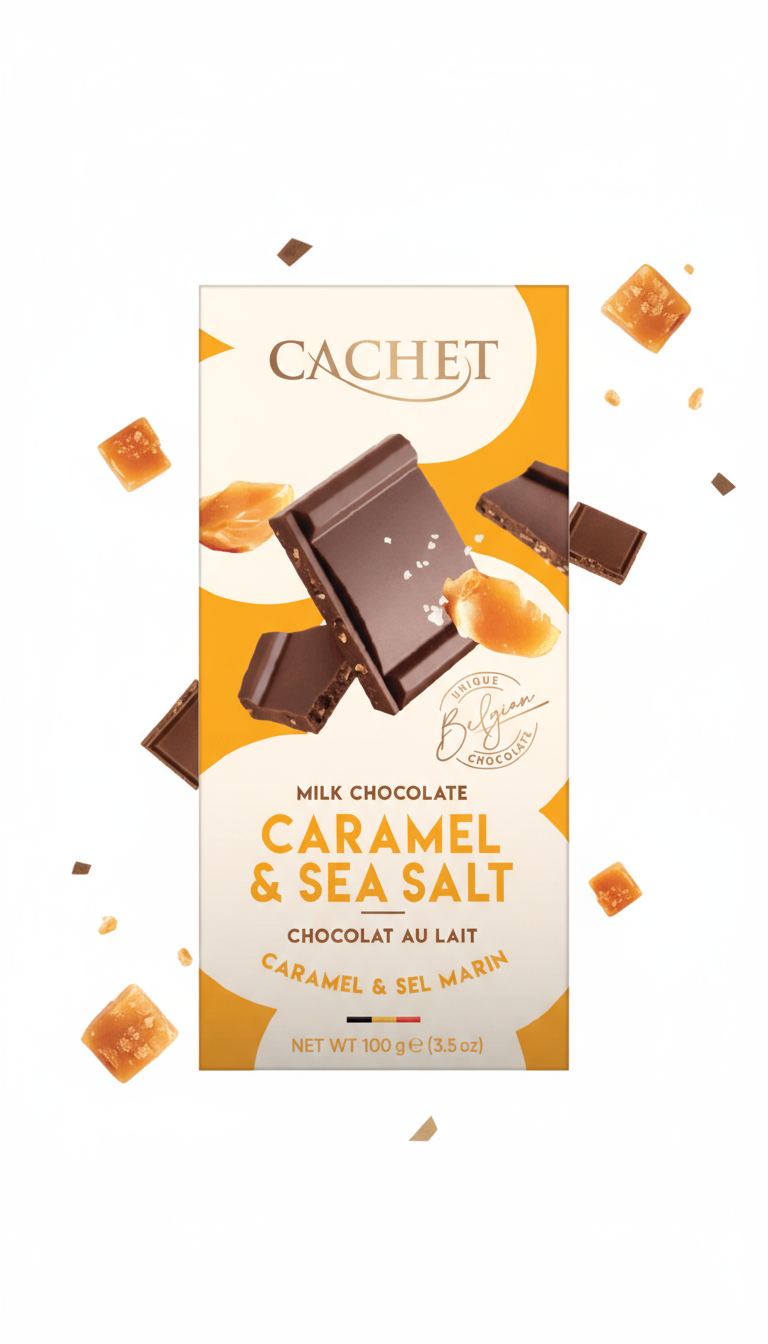 CACHET Chocolat CARAMEL ET SEL